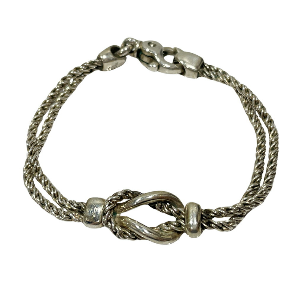 Tiffany Double Rope Center Knot Bracelet Silver 2639$